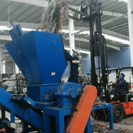 máquina granuladora de cabo de carregamento de empilhadeira