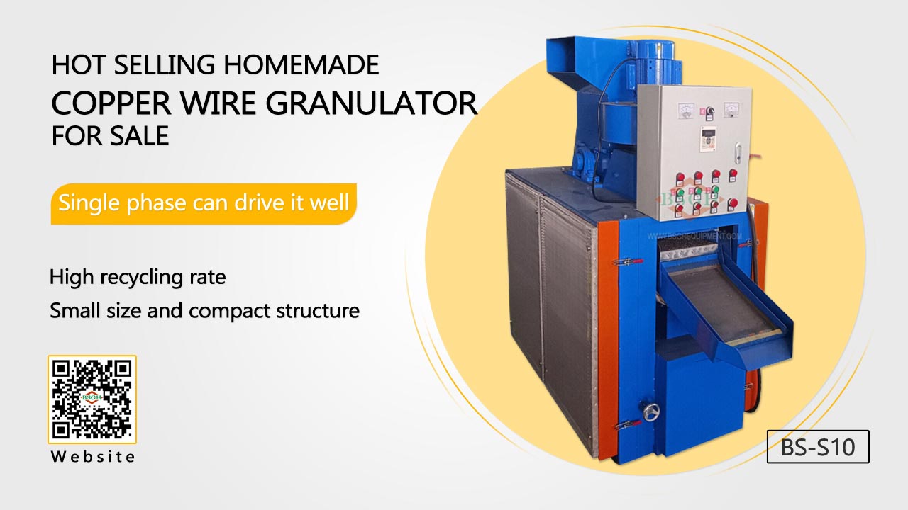 Hot Selling Homemade Copper Wire Granulator Small Copper Granulator Machine For Sale With Best Price