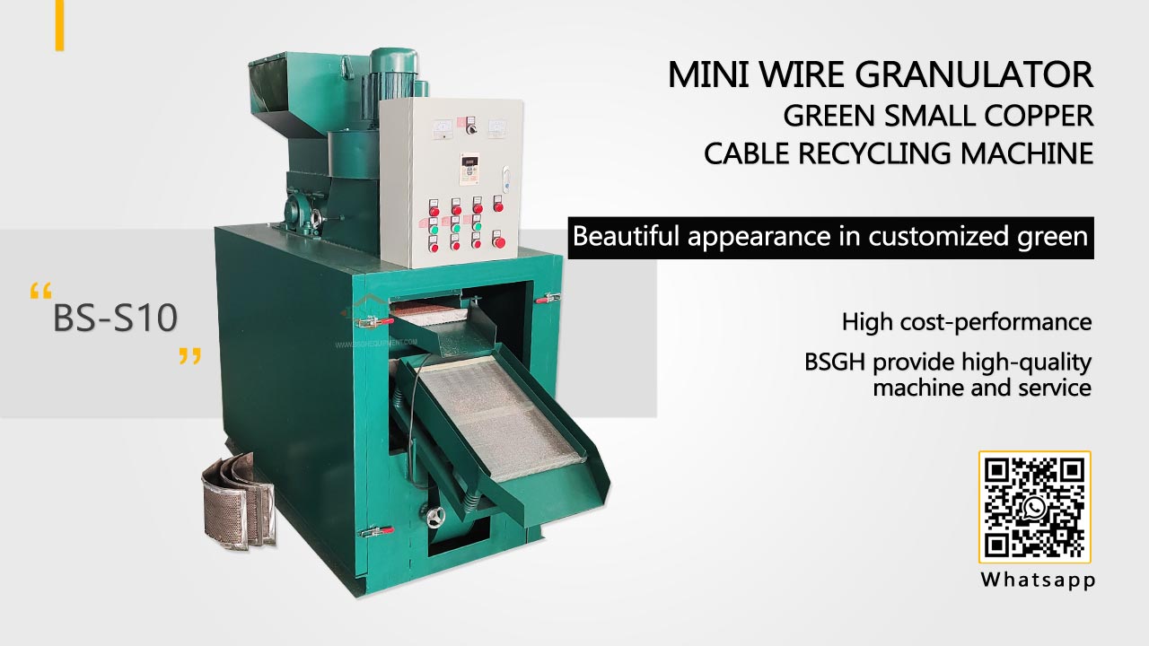 Mini Wire Granulator Green Small Copper Cable Recycling Machine On Sale | How To Recycle Copper Wire