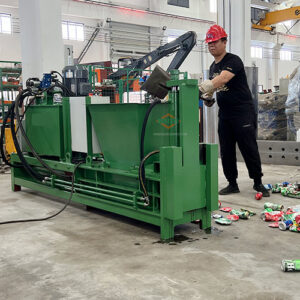 50t homemade aluminum can baler from bsgh granulator
