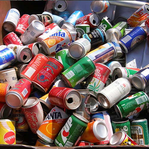 Latas de aluminio desechadas del granulador BSGH