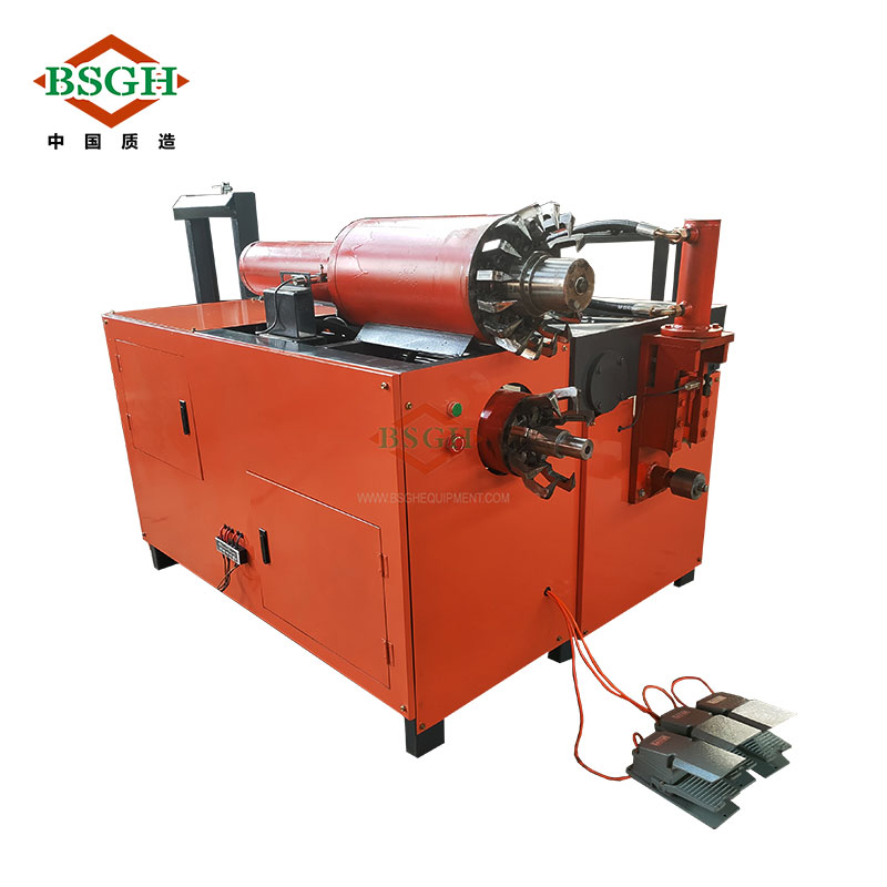Máquina de reciclaje y corte de estatores de motores de desecho BSM-40 de BSGH, con antecedentes