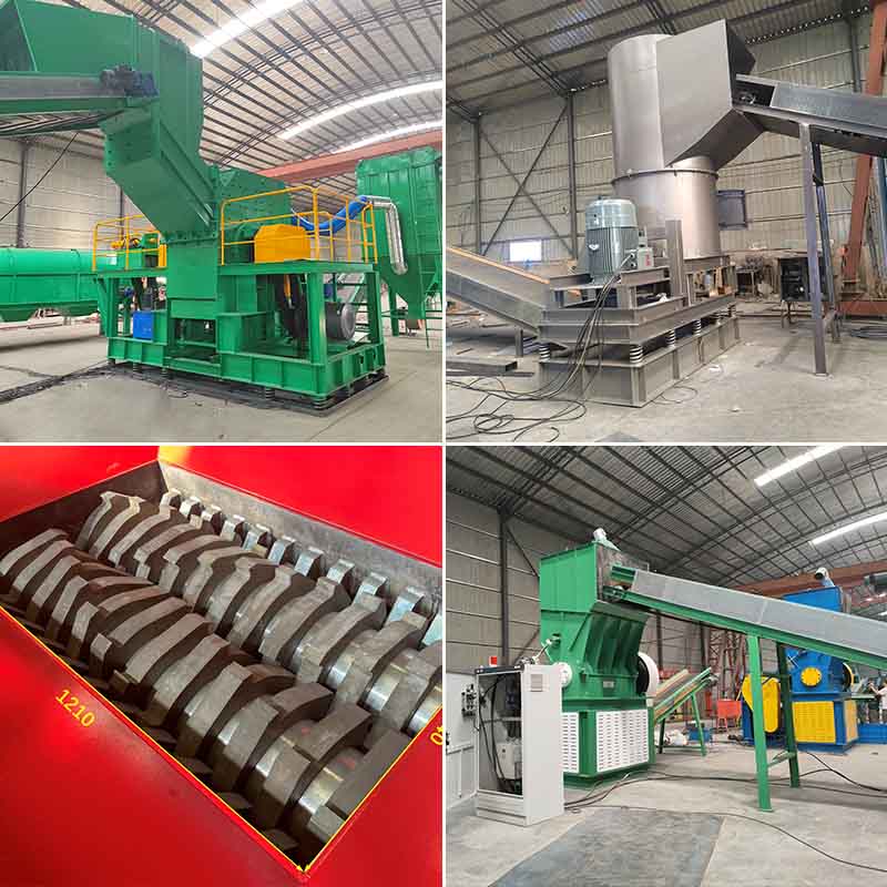 different types of industrial shredders