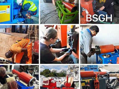 Comentarios positivos de los clientes sobre la máquina de reciclaje (corte) de motores de desecho BSGH